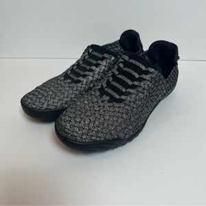 Bernie Mev Rigged Vivaldi Black Shimmer Slip On Shoes 41 (11)